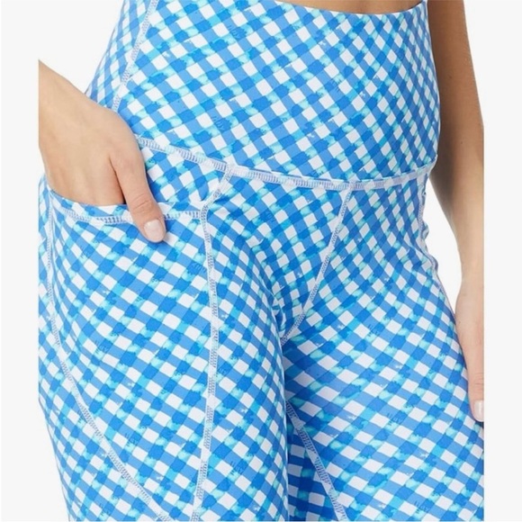 Lilly Pulitzer Blue and White Bike Shorts - Picture 2 of 4